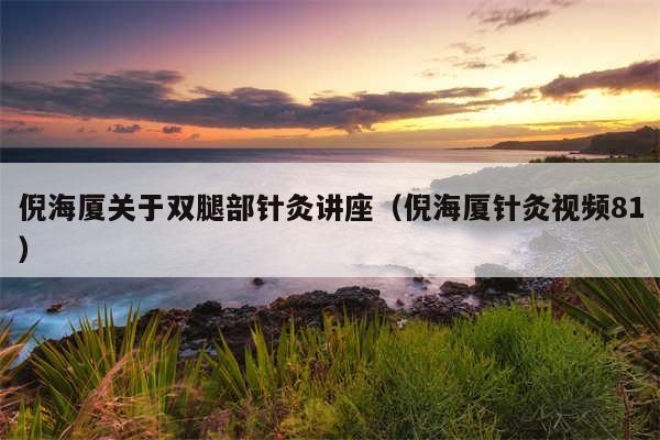 倪海厦关于双腿部针灸讲座（倪海厦针灸视频81）