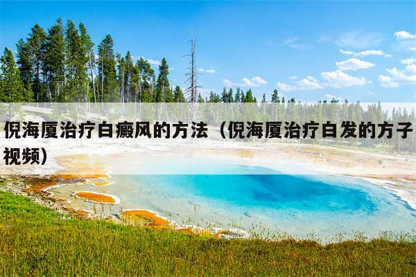 倪海厦治疗白癜风的方法（倪海厦治疗白发的方子视频）