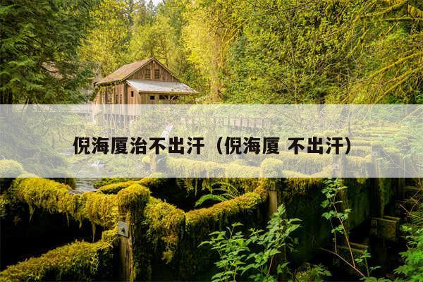 倪海厦治不出汗（倪海厦 不出汗）