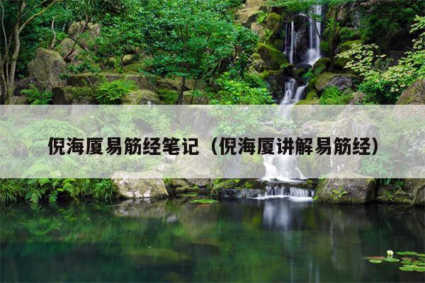 倪海厦易筋经笔记（倪海厦讲解易筋经）