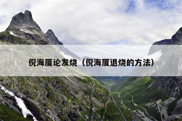 倪海厦论发烧(倪海厦退烧的方法)