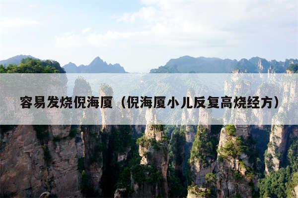 容易发烧倪海厦（倪海厦小儿反复高烧经方）