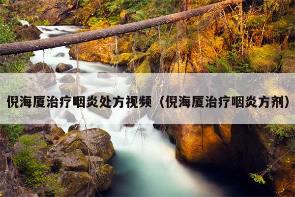 倪海厦治疗咽炎处方视频(倪海厦治疗咽炎方剂)