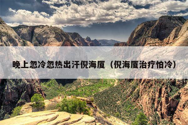 晚上忽冷忽热出汗倪海厦（倪海厦治疗怕冷）