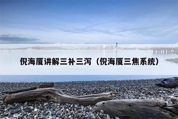 倪海厦讲解三补三泻(倪海厦三焦系统)