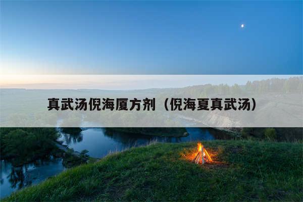 真武汤倪海厦方剂(倪海夏真武汤)