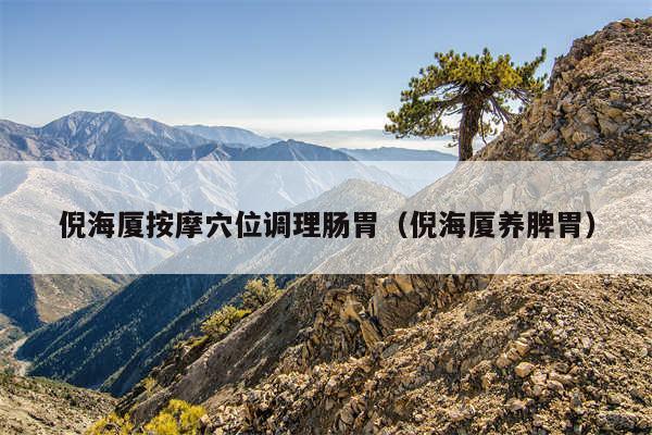 倪海厦按摩穴位调理肠胃（倪海厦养脾胃）