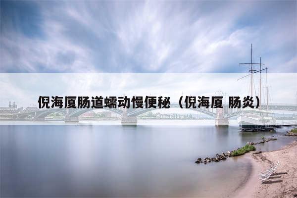 倪海厦肠道蠕动慢便秘（倪海厦 肠炎）