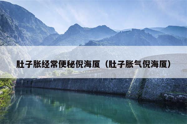 肚子胀经常便秘倪海厦(肚子胀气倪海厦)