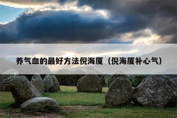 养气血的最好方法倪海厦(倪海厦补心气)