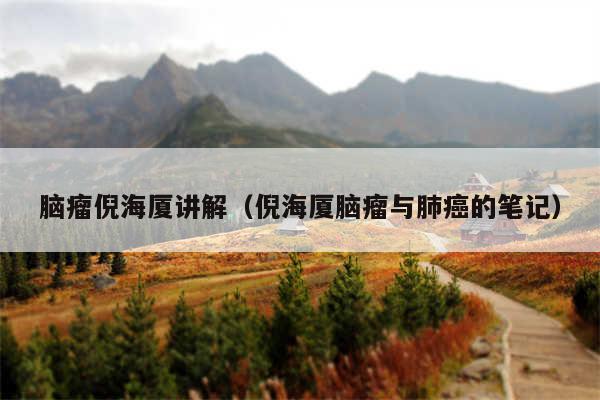 脑瘤倪海厦讲解（倪海厦脑瘤与肺癌的笔记）