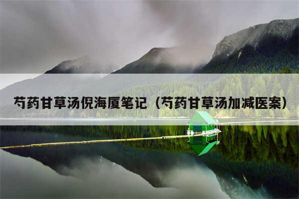 芍药甘草汤倪海厦笔记（芍药甘草汤加减医案）