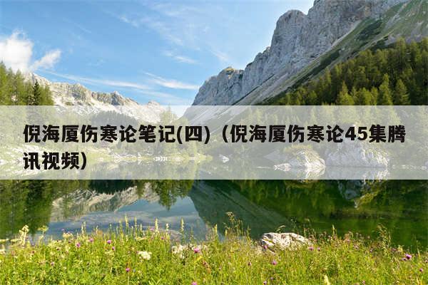 倪海厦伤寒论笔记(四)（倪海厦伤寒论45集腾讯视频）