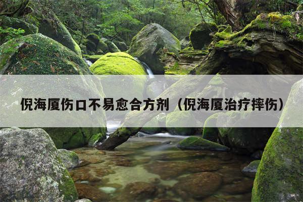 倪海厦伤口不易愈合方剂（倪海厦治疗摔伤）