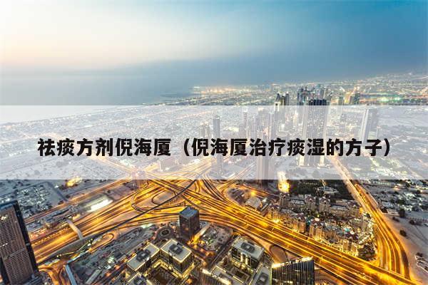 祛痰方剂倪海厦（倪海厦治疗痰湿的方子）