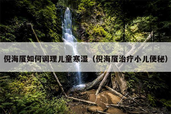 倪海厦如何调理儿童寒湿（倪海厦治疗小儿便秘）