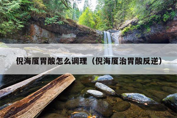 倪海厦胃酸怎么调理（倪海厦治胃酸反逆）