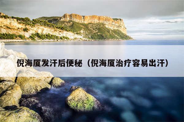倪海厦发汗后便秘（倪海厦治疗容易出汗）