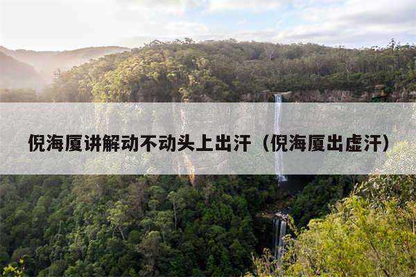 倪海厦讲解动不动头上出汗（倪海厦出虚汗）