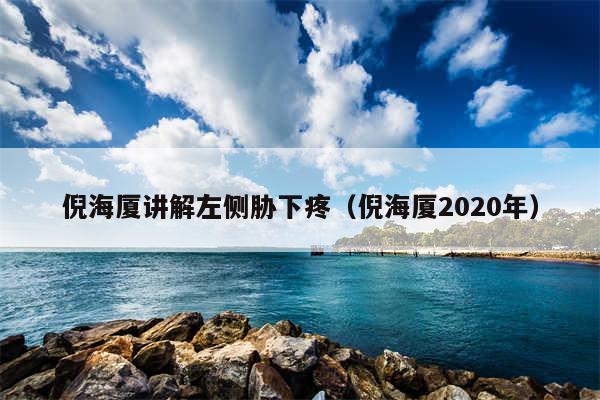 倪海厦讲解左侧胁下疼（倪海厦2020年）