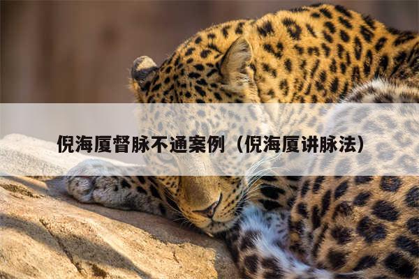 倪海厦督脉不通案例（倪海厦讲脉法）