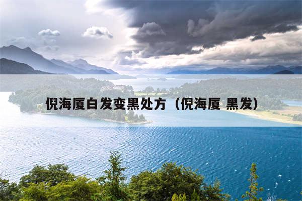 倪海厦白发变黑处方（倪海厦 黑发）