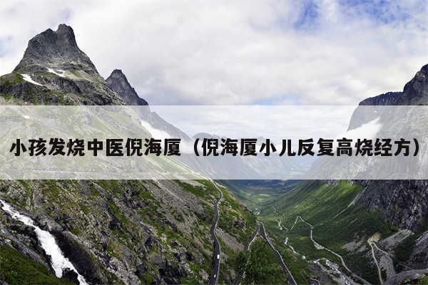 小孩发烧中医倪海厦(倪海厦小儿反复高烧经方)