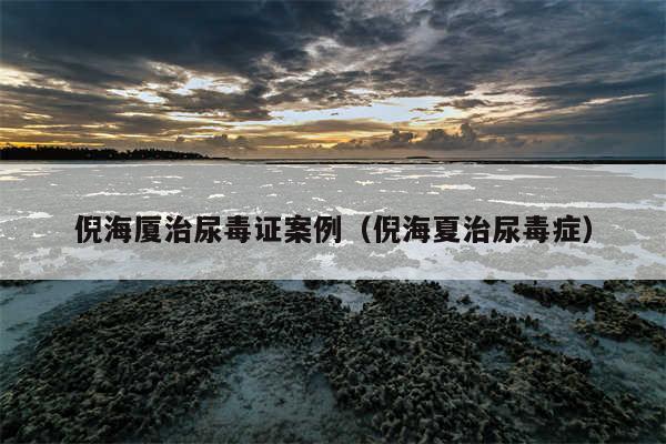 倪海厦治尿毒证案例(倪海夏治尿毒症)