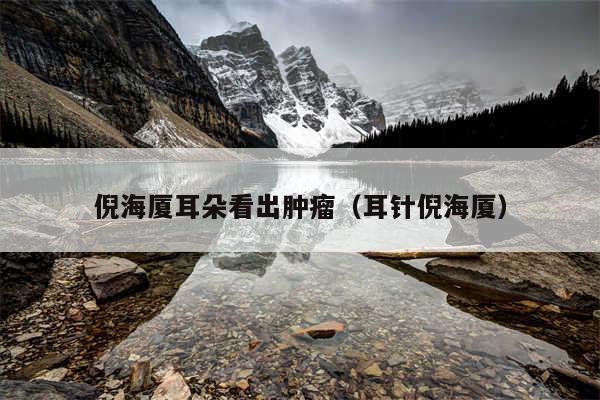 倪海厦耳朵看出肿瘤(耳针倪海厦)