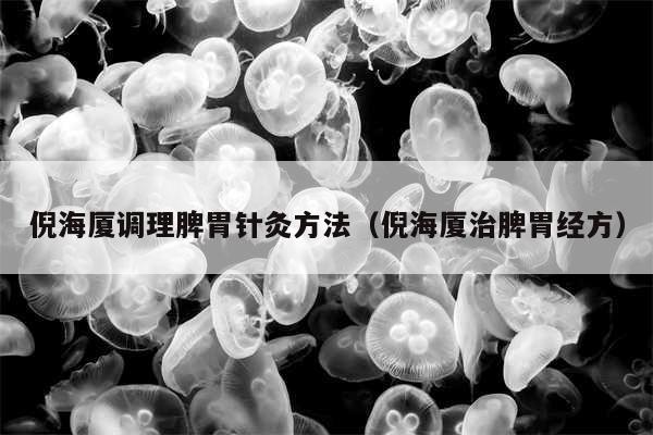 倪海厦调理脾胃针灸方法(倪海厦治脾胃经方)