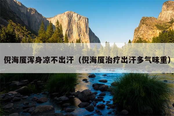 倪海厦浑身凉不出汗（倪海厦治疗出汗多气味重）