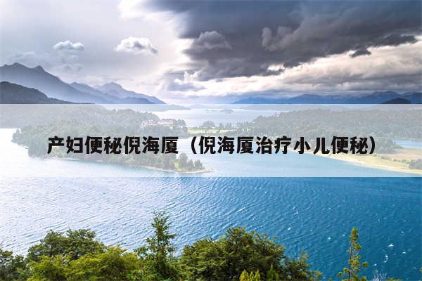 产妇便秘倪海厦(倪海厦治疗小儿便秘)