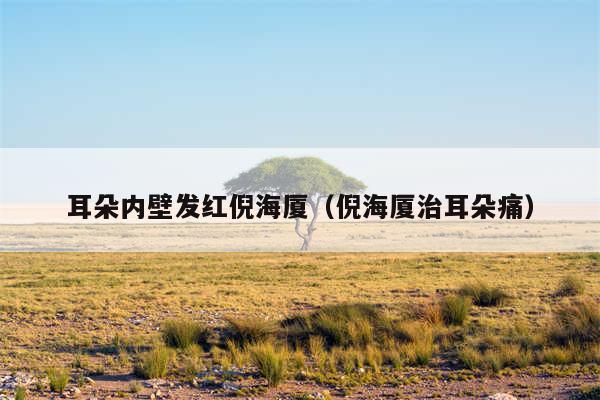 耳朵内壁发红倪海厦(倪海厦治耳朵痛)