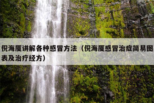 倪海厦讲解各种感冒方法(倪海厦感冒治症简易图表及治疗经方)