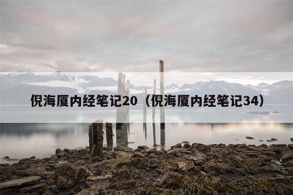 倪海厦内经笔记20(倪海厦内经笔记34)