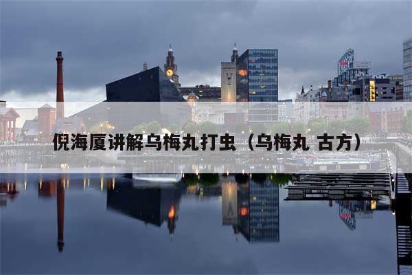 倪海厦讲解乌梅丸打虫(乌梅丸 古方)