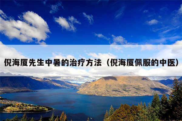 倪海厦先生中暑的治疗方法（倪海厦佩服的中医）