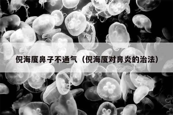 倪海厦鼻子不通气(倪海厦对鼻炎的治法)