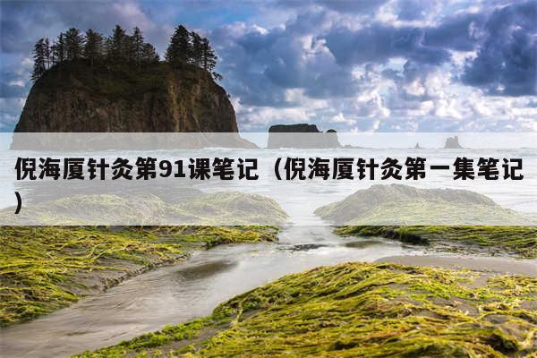 倪海厦针灸第91课笔记(倪海厦针灸第一集笔记)