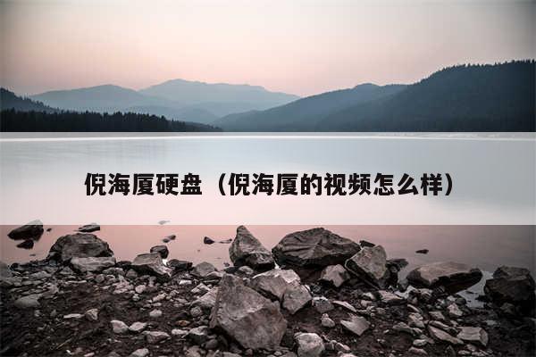倪海厦硬盘（倪海厦的视频怎么样）