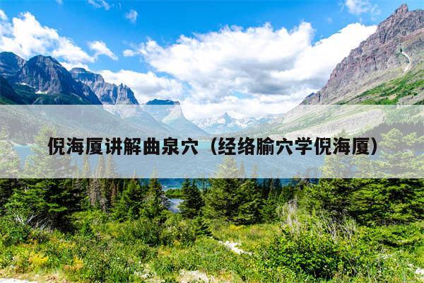 倪海厦讲解曲泉穴(经络腧穴学倪海厦)