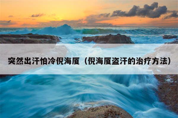 突然出汗怕冷倪海厦(倪海厦盗汗的治疗方法)