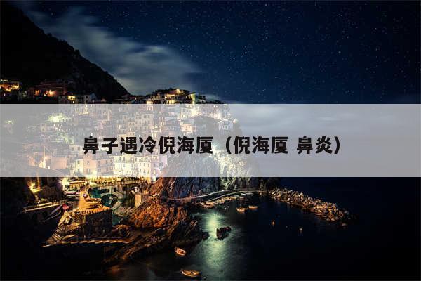 鼻子遇冷倪海厦(倪海厦 鼻炎)