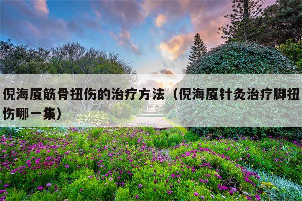 倪海厦筋骨扭伤的治疗方法(倪海厦针灸治疗脚扭伤哪一集)
