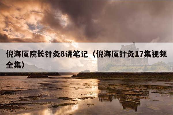 倪海厦院长针灸8讲笔记(倪海厦针灸17集视频全集)