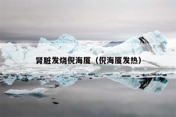 肾脏发烧倪海厦（倪海厦发热）