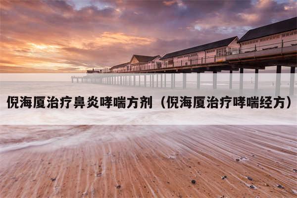 倪海厦治疗鼻炎哮喘方剂(倪海厦治疗哮喘经方)