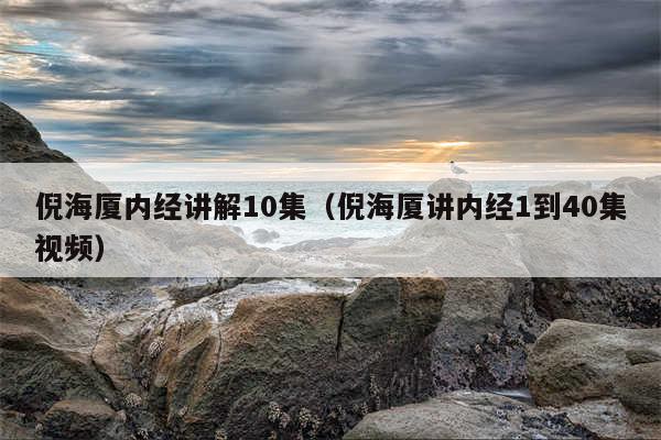 倪海厦内经讲解10集(倪海厦讲内经1到40集视频)