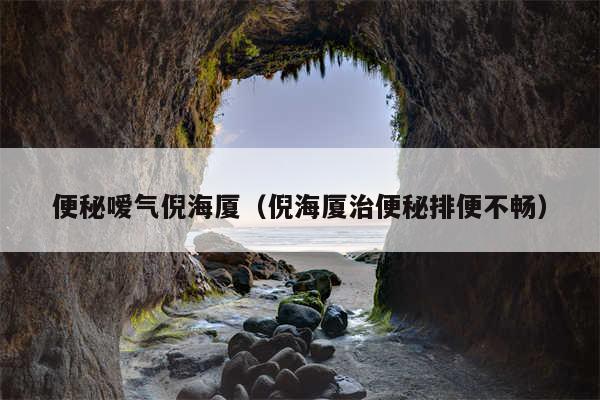 便秘嗳气倪海厦(倪海厦治便秘排便不畅)