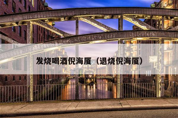 发烧喝酒倪海厦(退烧倪海厦)